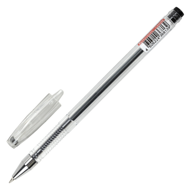 Ручка гелевая BRAUBERG "EXTRA", ЧЕРНАЯ, корпус прозрачный, узел 0,5 мм, линия 0,35 мм, 143900 - Ручки гелевые неавтоматические