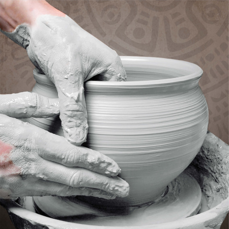 Глина для лепки голубая ОСТРОВ СОКРОВИЩ, 1 кг, вакуумированная, готовая, размачиваемая, 227138 - Пластичная масса для моделирования