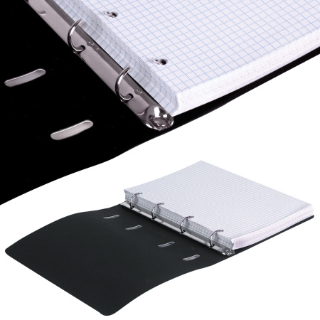 Сменный блок для тетради на кольцах БОЛЬШОЙ А4, 80 л., BRAUBERG, "Белый", 403262 - Тетради на кольцах и сменные блоки к ним