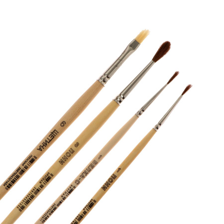 Набор кистей из разного типа волоса № 9 "Цветик" - Кисти художественные в наборах