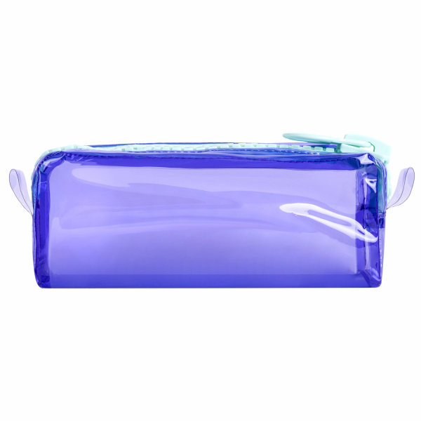 Пенал BRAUBERG с объемной "тракторной" молнией, 1 отделение, ПВХ, 22х8х6,5 см, "Contrast mint", 271565 - Пеналы мягкие