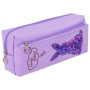 Пенал-косметичка ЮНЛАНДИЯ, 2 отделения, мягкий, "Зайка", фиолетовый, 20х7х9 см, 228989 - Пеналы мягкие
