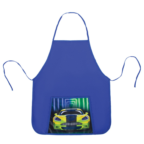 Набор для уроков труда ЮНЛАНДИЯ, клеенка ПВХ, фартук с нарукавниками, "Neon car", 270198 - Аксессуары для рисования