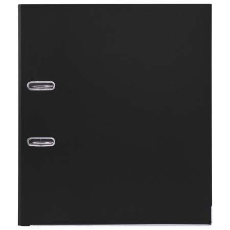 Папка-регистратор, покрытие пластик, 50 мм, ПРОЧНАЯ, с уголком, BRAUBERG, черная, 226589 - Папки-регистраторы с арочным механизмом