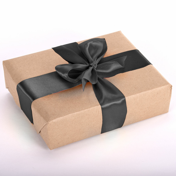 Лента атласная ширина 50 мм, длина 23 м, черная, BRAUBERG, 591520 - Ленты для декора, рукоделия и упаковки подарков