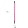 Карандаш механический 0,5 мм, HB, BRAUBERG "ROSE PINK", металлический корпус, 181979 - Карандаши механические