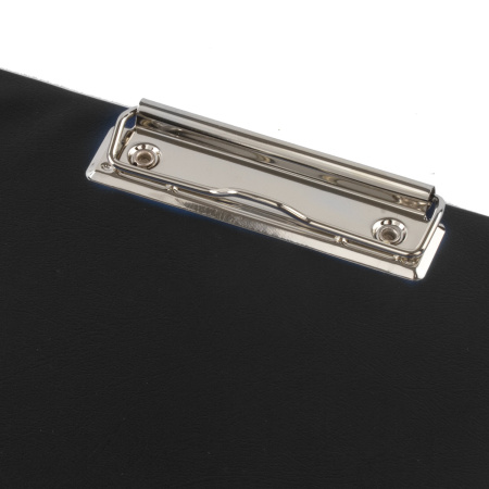 Папка-планшет ОФИСМАГ, А4 (340х240 мм), с прижимом и крышкой, картон/ПВХ, РОССИЯ, черная, 225982 - Планшеты и клипборды