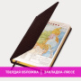 Ежедневник недатированный А5 138х213 мм BRAUBERG "Comodo" под кожу, 160 л., темно-коричневый, 123838 - Ежедневники с покрытием "под кожу и ткань"