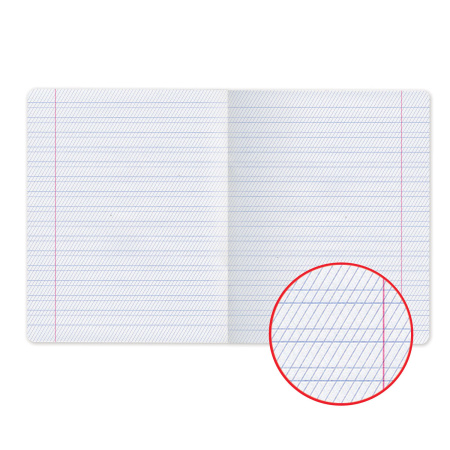 Тетрадь 12 л., HATBER, частая косая линия, обложка картон, "С уголком" (5 видов), 12Т5B5, T115312 - Тетради 12-24 листов