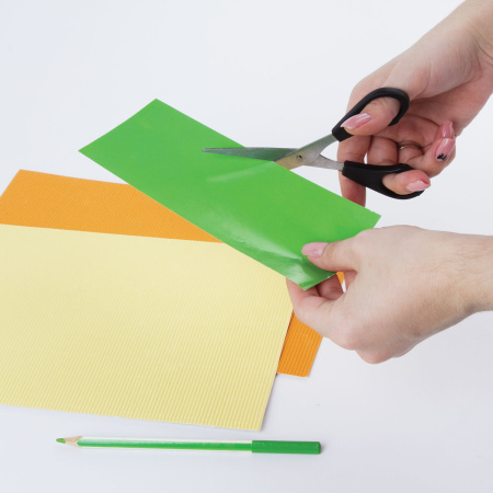 Ножницы STAFF Basic 140 мм, чёрные, ПВХ чехол с европодвесом, 235458 - Ножницы универсальные