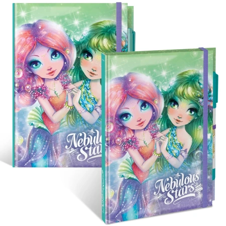 Серия: Coralia. Блокнот в жестком переплете, на резинке, с гелевой ручкой - Блокноты и записные книжки