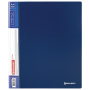 Папка на 4 кольцах, ширина 40 мм, BRAUBERG EXTRA, до 300 листов, СИНЯЯ, 0,8 мм, 270548 - Папки на кольцах