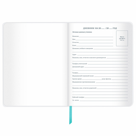 Дневник 1-11 класс 48 л., кожзам (гибкая), термотиснение, фольга, BRAUBERG, "Tropical", 106169 - Дневники универсальные