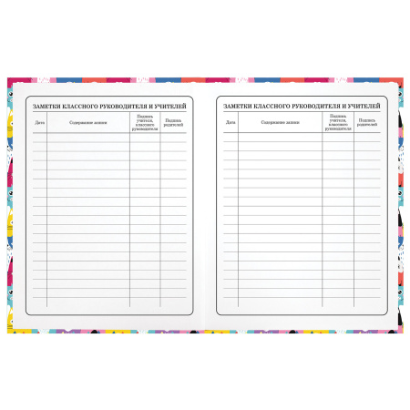 Дневник 1-4 класс 48 л., гибкая обложка, ЮНЛАНДИЯ, выборочный лак, с подсказом, "Котики", 106588 - Дневники для младших классов