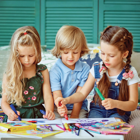 Альбом для рисования, А4, 24 листа, скоба, обложка картон, ЮНЛАНДИЯ, 202х285 мм, "Милые кошечки" (2 вида), 105055 - Альбомы и папки для рисования