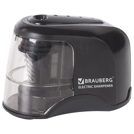 Точилка электрическая BRAUBERG "JET", питание от 4 батареек АА, спиралевидное лезвие, 228426 - Точилки электрические