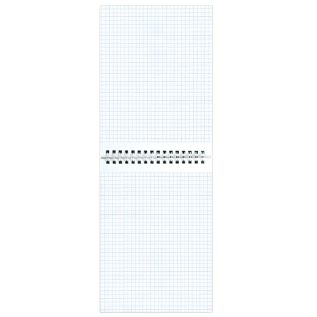 Блокнот А5 146х205 мм, 80 л., гребень, картон, жесткая подложка, клетка, ОФИСМАГ, синий, 129867 - Блокноты
