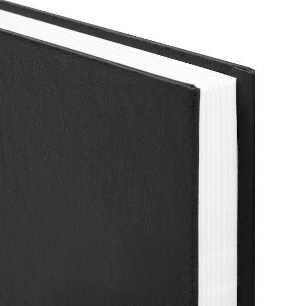 Ежедневник недатированный А5 145х215 мм BRAUBERG бумвинил, 160 л., черный, 126540 - Ежедневники с твердой обложкой