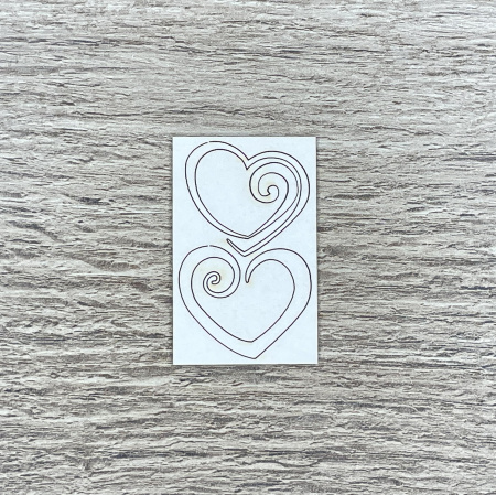 Чипборд "Сердечки" толщина 1,55 мм - Любовь, романтика, свадьба, семья