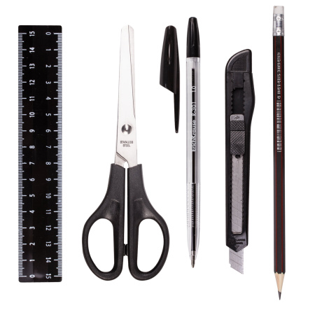 Канцелярский набор ERICH KRAUSE "Офисный", 14 предметов, 12 - Наборы офисные пластиковые с наполнением