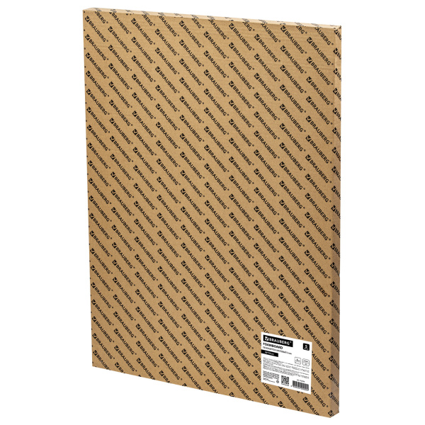 Пенокартон матовый, 50х70 см, толщина 3 мм, белый, КОМПЛЕКТ 5 листов, BRAUBERG, 112470 - Пенокартон