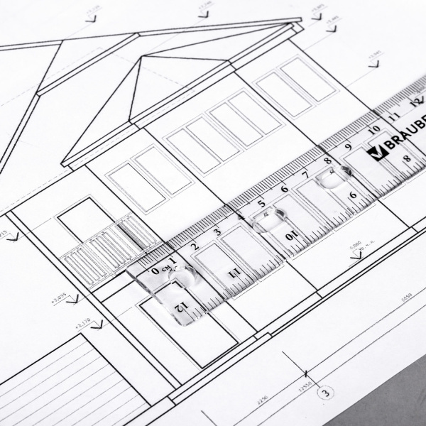 Линейка пластиковая 30 см, BRAUBERG "Crystal", прозрачная, 210284 - Линейки