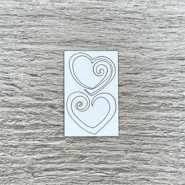 Чипборд "Сердечки" толщина 1,55 мм - Любовь, романтика, свадьба, семья