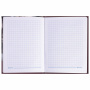 Блокнот МАЛЫЙ ФОРМАТ 110х147 мм А6, 80 л., ламинированная обложка, выборочный лак, клетка, BRAUBERG, "Время", 123242 - Блокноты в книжном переплете