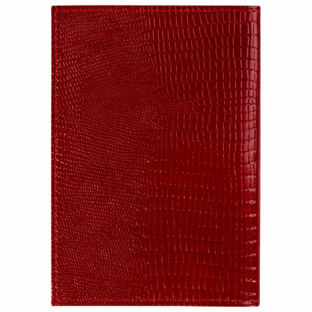 Обложка для автодокументов натуральная кожа ящерица, без тиснения, красная, BRAUBERG, 238191 - Обложки для автодокументов и бумажники водителя
