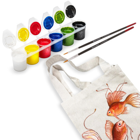 Краски акриловые по ткани ПЕРЛАМУТРОВЫЕ ОСТРОВ СОКРОВИЩ 6 цветов по 25 мл, 191695 - Декоративные и хобби краски