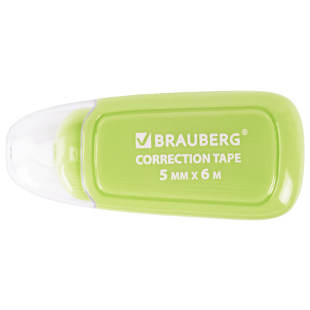 Корректирующая лента BRAUBERG COMPACT PLUS PASTEL, 5 мм х 6 м, корпус ассорти, блистер, 270551 - Корректирующие ленты