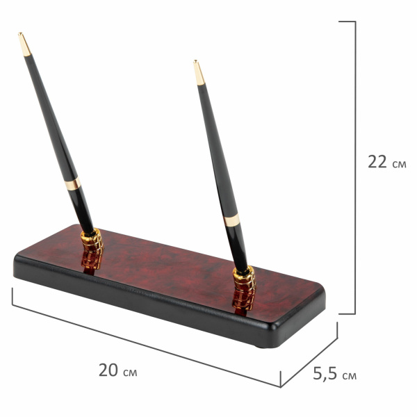 Набор настольный GALANT "Amaranth" из дерева, 8 предметов, цвет "красный бёрлвуд", 238166 - Настольные наборы и аксессуары из дерева
