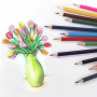 Карандаши цветные стираемые с ластиком BRAUBERG ERASABLE, 12 цветов, мягкий грифель 3 мм, 181932 - Карандаши цветные