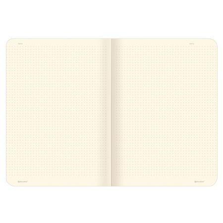 Тетрадь 60 л. в точку обложка SoftTouch, бежевая бумага 70 г/м2, сшивка, В5 (179х250 мм), ЕДИНОРОЖКИ, BRAUBERG, 403827 - Тетради более 60 листов