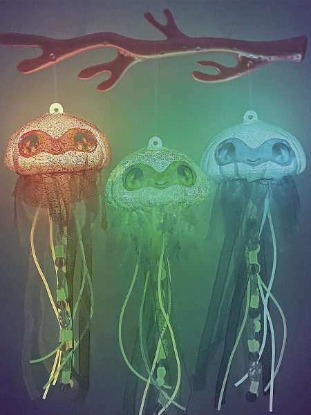 Серия Coralia: Подарочный набор для творчества "Сверкающие медузы" - Наборы для декорирования