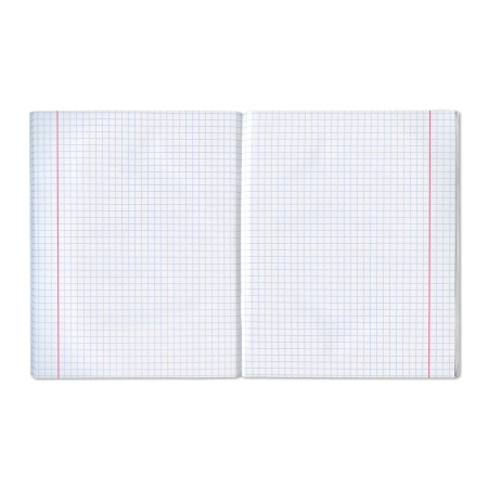 Тетрадь бумвинил, А5, 48 л., скоба, офсет №1, клетка, с полями, STAFF, ЗЕЛЕНЫЙ, 403413 - Тетради 40-48 листов