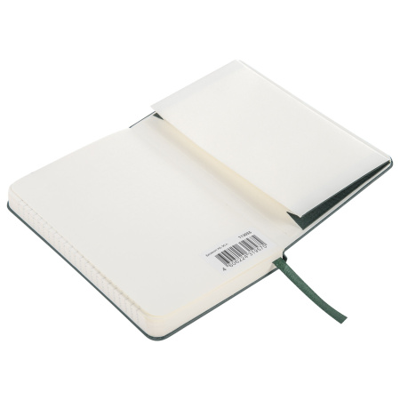 Блокнот МАЛЫЙ ФОРМАТ (93х142 мм) А6, BRAUBERG ULTRA, балакрон, 80 г/м2, 96 л., клетка, темно-зеленый, 113055 - Бизнес-блокноты и бизнес-тетради