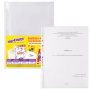 Папки-файлы перфорированные А4 ЮНЛАНДИЯ, КОМПЛЕКТ 100 шт., гладкие, 35 мкм, 228680 - Папки перфорированные