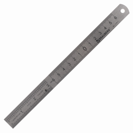 Линейка металлическая 20 см, BRAUBERG, европодвес, 210631 - Линейки Линейка металлическая 20 см, BRAUBERG, европодвес, 210631 - Линейки