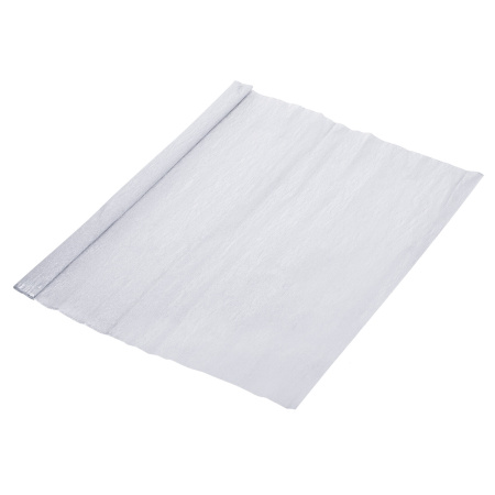 Бумага гофрированная/креповая, 22 г/м2, 50х200 см, серебряная, в рулоне, BRAUBERG, 127936 - Цветная бумага