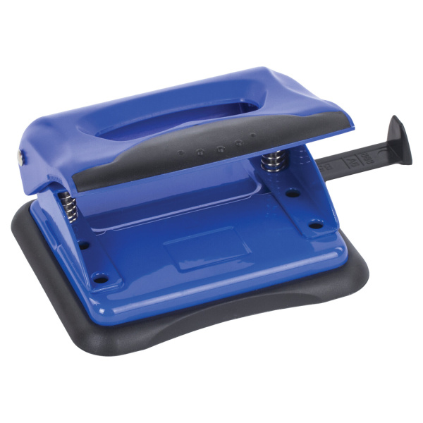 Дырокол BRAUBERG "JET PRO", до 20 листов, сине-черный, 228598 - Дыроколы настольные