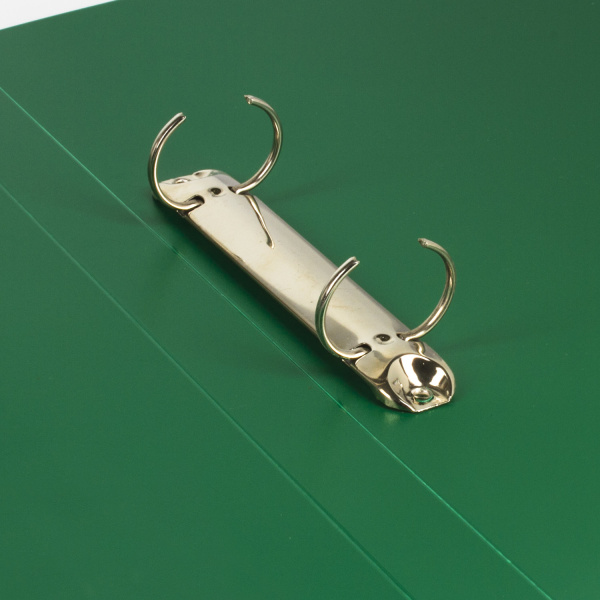 Папка на 2 кольцах BRAUBERG "Office", 25 мм, зеленая, до 170 листов, 0,5 мм, 227497 - Папки на кольцах