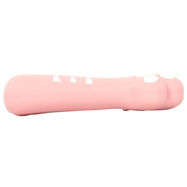 Пенал-косметичка ЮНЛАНДИЯ на молнии, силикон, "Paw Pink", розовый, 20х7 см, 270057 - Пеналы мягкие