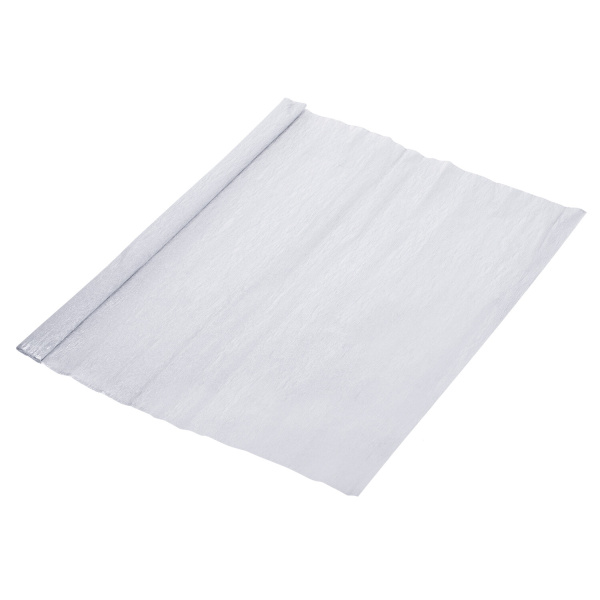 Бумага гофрированная/креповая, 22 г/м2, 50х200 см, серебряная, в рулоне, BRAUBERG, 127936 - Цветная бумага