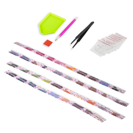 Картина стразами (алмазная мозаика) 40х50 см, ОСТРОВ СОКРОВИЩ "Маленькое кафе", без подрамника, 662585 - Алмазная вышивка