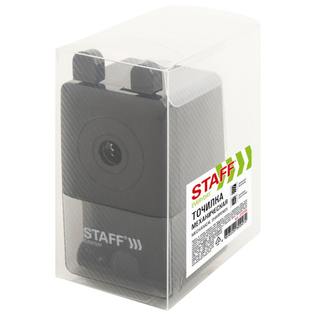 Точилка механическая STAFF "EVERYDAY" MS-796, корпус черный, 229796 - Точилки механические