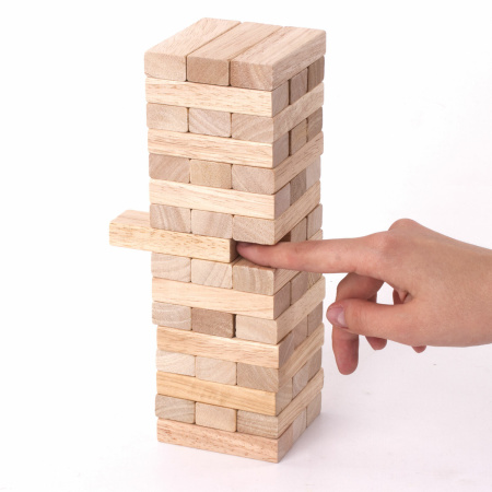 Игра настольная "БАШНЯ", 48 деревянных блоков, ЗОЛОТАЯ СКАЗКА, 662294 - Настольные игры