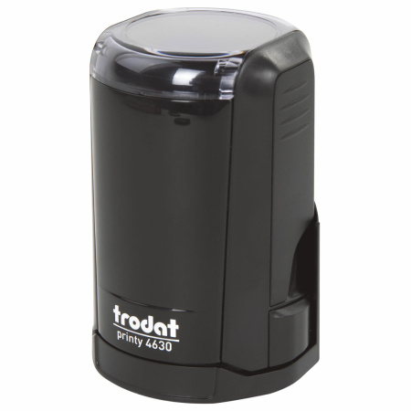 Оснастка для печатей, оттиск D=30 мм, синий, TRODAT 4630 PRINTY 4.0, подушка в комплекте, 80357 - Оснастки для печатей