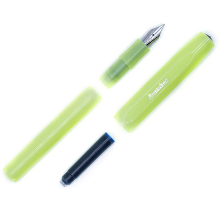 Ручка перьевая KAWECO FROSTED Sport EF 0.5мм корпус лайм - Перьевые ручки