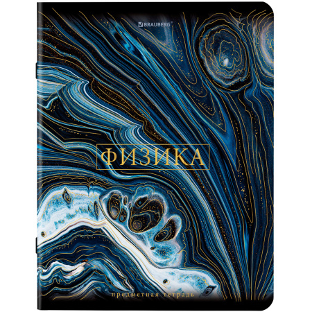 Тетради предметные, КОМПЛЕКТ 12 ПРЕДМЕТОВ, "MARBLE", 48 л., SoftTouch, фольга, BRAUBERG, 404326 - Тетради предметные